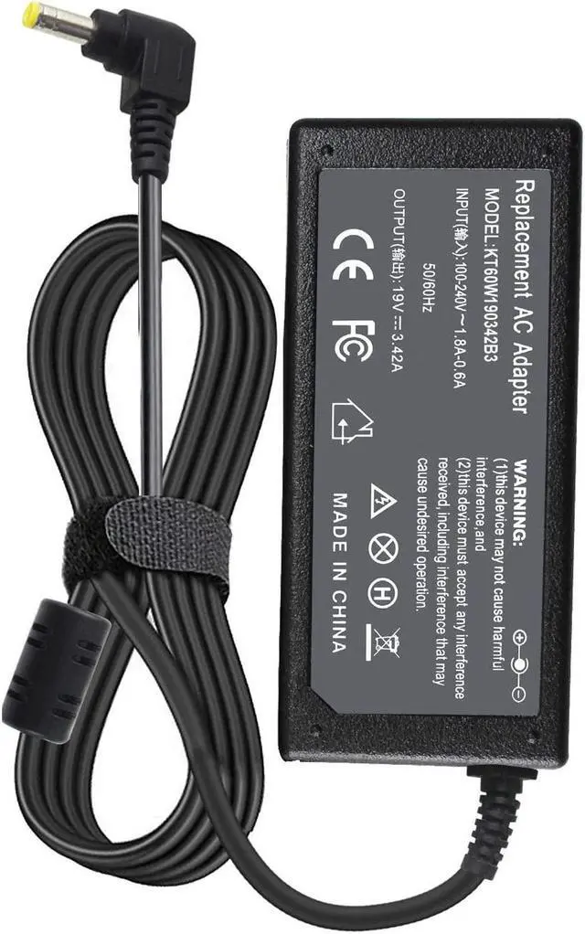 Alt view image 5 of 7 - BYTEC 19v 3.42A 65W AC Adapter Charger Compatible with Toshiba Satellite C55 C655 C850 C50 L755 C855 L655 L745 P50 C855D C55D S55, Portege Z30 Z930 Z830, Satellite Radius 11 14 15 Power Cord Supply