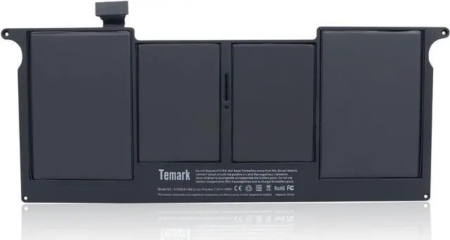 Alt view image 5 of 6 - Temark New Replacement A1495 A1406 Laptop Battery Compatible With MacBook Air 11'' A1465 A1370 (Mid 2011 2012 2013 Early 2014 2015 Version) fits MC968 MD223 MC506LL MD711 MC965LL 020-7376-A 020-7377-A
