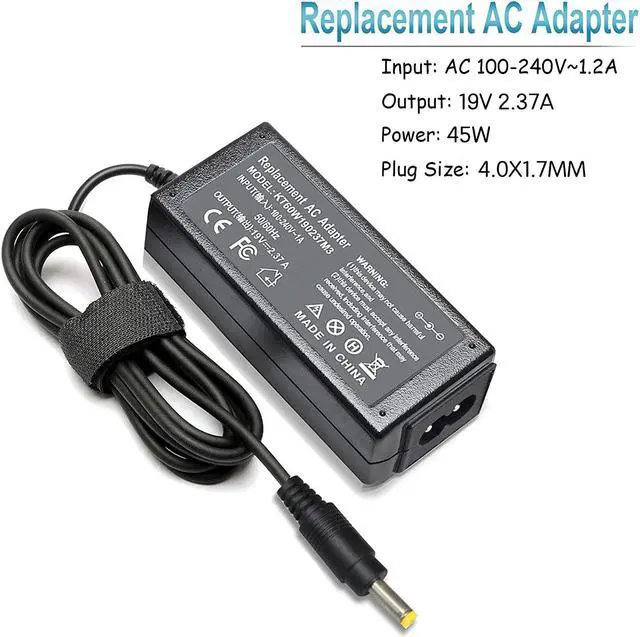 Alt view image 2 of 7 - LNOCCIY 19V 2.37A 45W Laptop Charger for Toshiba Chromebook 2 CB35 CB30 CB35-C3300 CB35-C3350 CB35-B3330 CB35-B3340 cb30- b3121 Satellite P25W-C2300-4K PA5072U-1ACA PA5192U-1ACA Adapter Power Supply