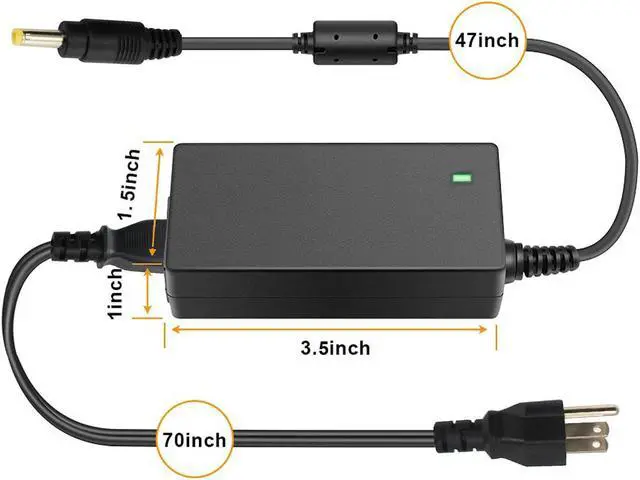 Alt view image 4 of 7 - LNOCCIY 19V 2.37A 45W Laptop Charger for Toshiba Chromebook 2 CB35 CB30 CB35-C3300 CB35-C3350 CB35-B3330 CB35-B3340 cb30- b3121 Satellite P25W-C2300-4K PA5072U-1ACA PA5192U-1ACA Adapter Power Supply