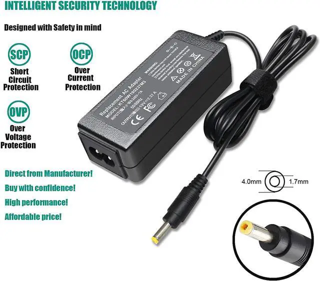 Alt view image 5 of 7 - LNOCCIY 19V 2.37A 45W Laptop Charger for Toshiba Chromebook 2 CB35 CB30 CB35-C3300 CB35-C3350 CB35-B3330 CB35-B3340 cb30- b3121 Satellite P25W-C2300-4K PA5072U-1ACA PA5192U-1ACA Adapter Power Supply