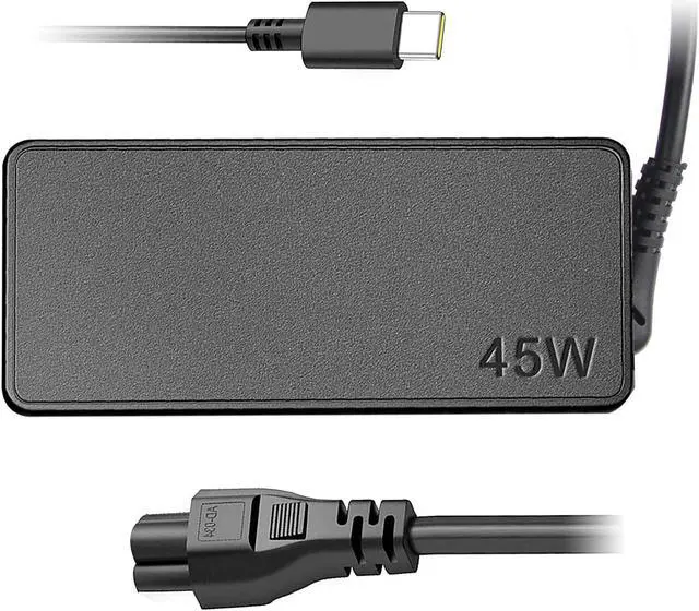 Main image of USB-C 45W Chromebook Charger for Lenovo Type C USB-C Chromebook c330 100e 300e 500e ThinkPad Yoga L13 E14 E15 L14 L15 Series Laptop Power Supply Cord