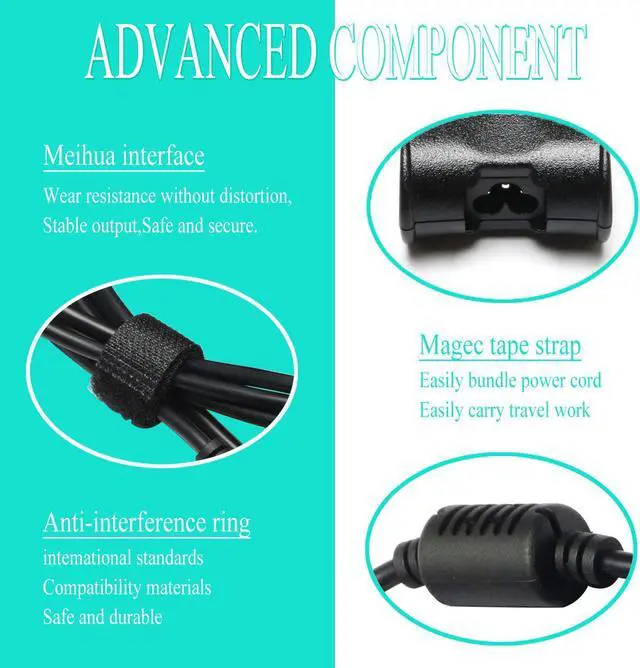 Alt view image 4 of 6 - 90W 65W Latitude Charger for Dell Latitude E6220 E6230 E6320 E6330 E6400 E6410 E6420 E6430 E6440 E6500 E6510 E6520 E6530 E6540 E7240 E7250 E7440 E7450 5480 5580 7280 7480 7390 7490 Laptop Power Cord