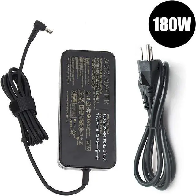Alt view image 5 of 7 - 19.5V 9.23A 180W AC Charger Fit for Asus ADP-180MB F ROG G750JM G751JM G750JS G75VW G75VX GL502VT G750JW G750JM G750JX G751JL G751JM G752VL G-Series Gaming Laptop with Power Cord