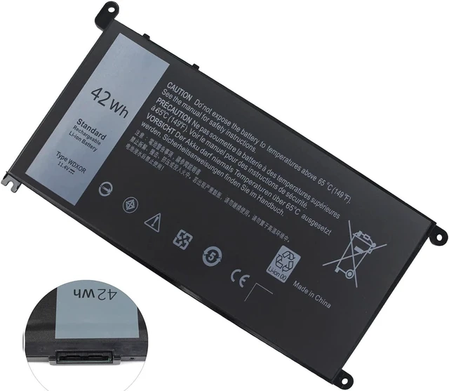 Alt view image 5 of 7 - Vinpera WDX0R?Laptop?Battery for DEll Inspiron 15 7579 5567 5578 5568 7569 5579 5565 7573 5570 7560 13 7378 5378 5379 5368 7368 17 5767 5765 Latitude 3189 3580 P66F P58F P32E 3CRH3 T2JX4