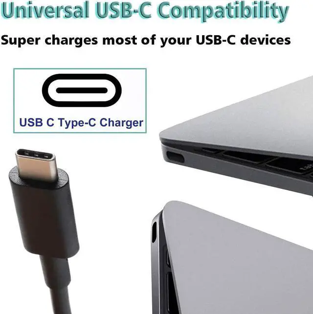 Alt view image 3 of 6 - XE350XBA XE310XBA AC Adapter Charger (USB C) 45W Fit for Samsung Chromebook 4 4+ Plus Type C Laptop Power Cord