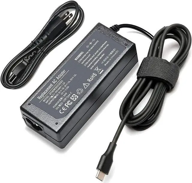 Main image of 65W Type C Charger Adapter for Samsung Galaxy Book Pro 360 NP950QDB NP930QDB NP935QDC Galaxy Book Pro NP950XDB NP930XDB 15.613.3 Galaxy Book NP750TDA-XD2US USB C Laptop Power Charging Cord Supply.