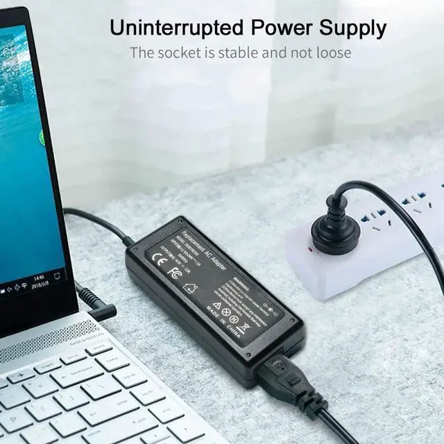 Alt view image 7 of 7 - New Upgrade 65W AC Adapter Laptop Charger for HP Pavilion DV7 DV6 DV5 DV4 DM4 G7 G6 G4 Series DV6-1378nr DV6-1259dx DV4-1548nr DV4-2145dx G7-2269wm G7-1260us DM4-1160us Power Supply Cord-18.5V 3.5A