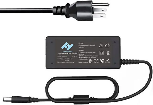 Alt view image 3 of 6 - Laptop Charger Adapter Fit for Dell 19.5V 4.62A 90 Watt Latitude E6230 E6320 E6400 E6410 E6420 E6430 E7440 N4010 N5010 N7010 P95g P26e D630 5400 Notebook Power Cord Tip:7.4 5.0mm