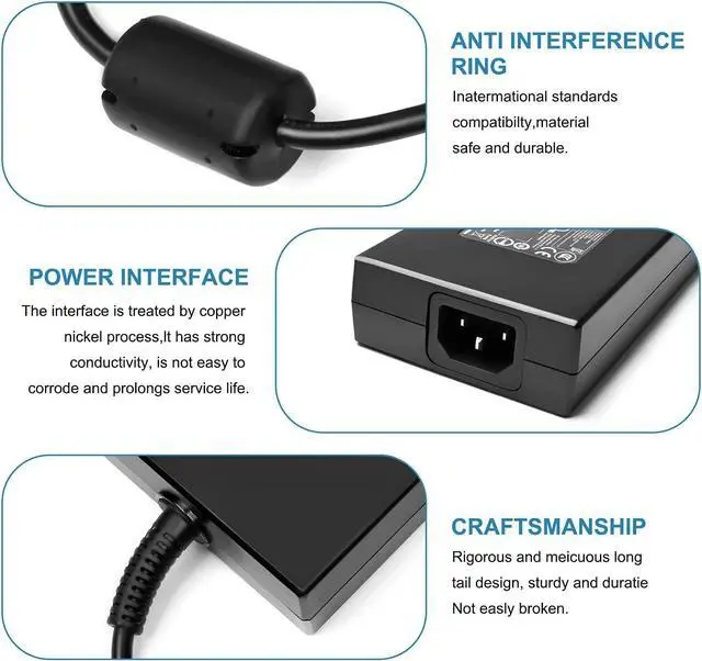 Alt view image 3 of 5 - 230W USB Tip Power Cord Charger for MSI GE76 GE66 Raider MSI GP76 GP66 Leopard Laptops (20V 11.5A)