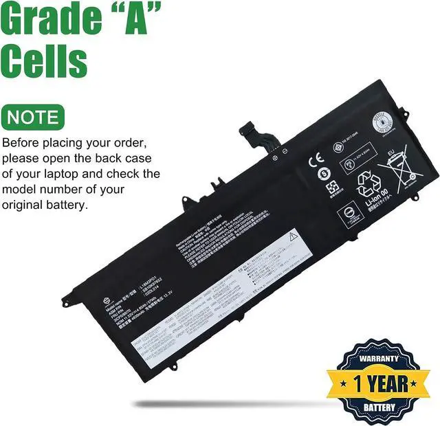 Alt view image 3 of 5 - JIAZIJIA 02DL014 L18M3PD1 SB10K97652 Laptop Battery Replacement for Lenovo ThinkPad T490s T495s T14s Series 02DL013 L18L3PD1 SB10K97651 02DL015 L18M3PD2 SB10K97653 02DL016 L18C3PD1 11.52V 57Wh