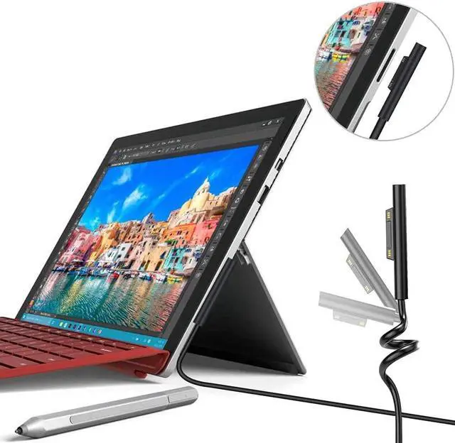 Alt view image 3 of 7 - 44w 65w for Surface Laptop Charger, 36w for Surface Pro X 3/4/5/6/7 Power Supply AC Adapter Compatible for Microsoft Surface Book Laptop/Tablet Laptop Chargers & Adapters by Uflatek