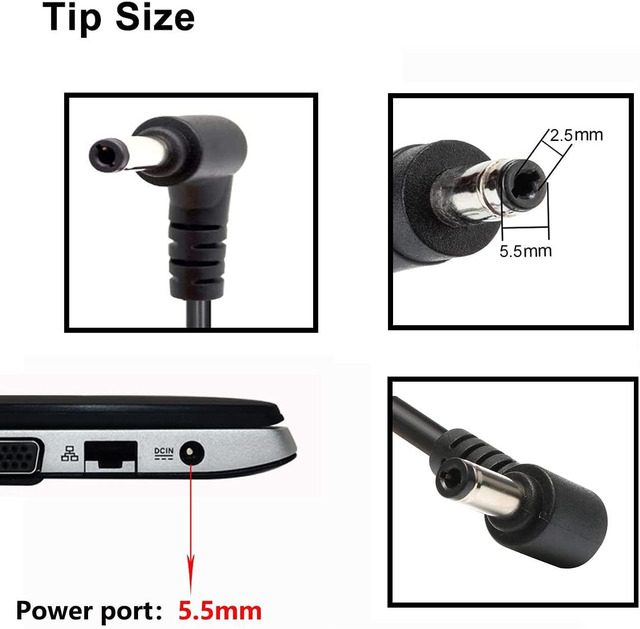 Genuine Asus 19V 2.37A 45W AC Adapter For X551 X555 - 5.5*2.5mm Tip