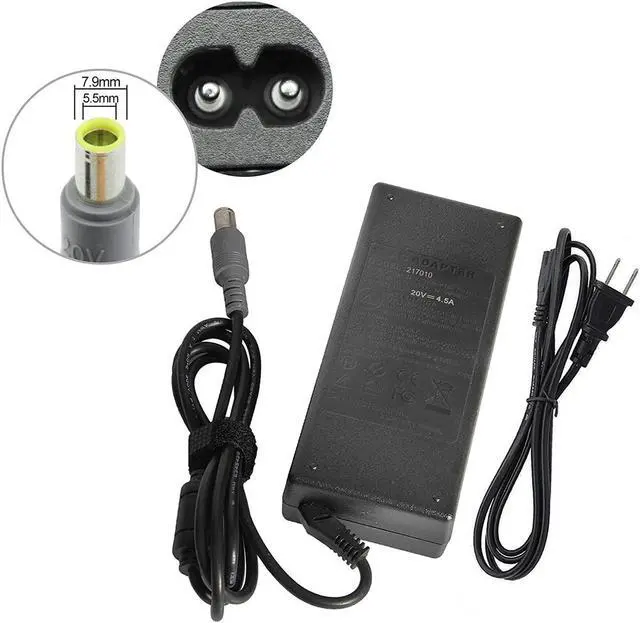 Alt view image 5 of 5 - Futurebatt 90W 20V 4.5A AC Adapter Charger For Lenovo ThinkPad Edge 13; Edge 14; Edge 15; E220S; E420; E425; E420S; E430; E430c; E520; E525 E530 E535 E545 ThinkPad B490 B590; R400 R61 R61i SL300 SL400