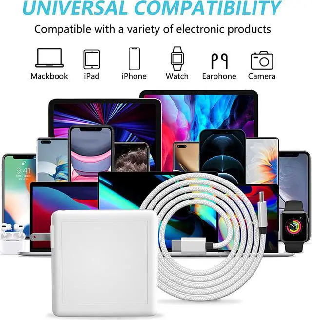 Alt view image 3 of 7 - 78W Type C Charger for Lenovo Laptop, USB C Charger for Lenovo Yoga 920 C930 370 380 730 730s 920-13 730-13 C930-13, USB A + PD 2 Ports Fast Wall Charger