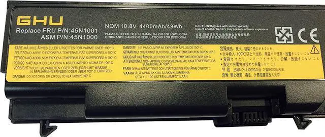 Alt view image 3 of 6 - New GHU Battery 70+ 48 WH 0A36302 0A36303 45N1001 Compatible with Lenovo Thinkpad T410 T420 T430 T510 W530 W510 W520 L410 L420 L430 42T4751 45N1005 42T4235 45N1011 42T4757 42T4737 42T4753 42T4791