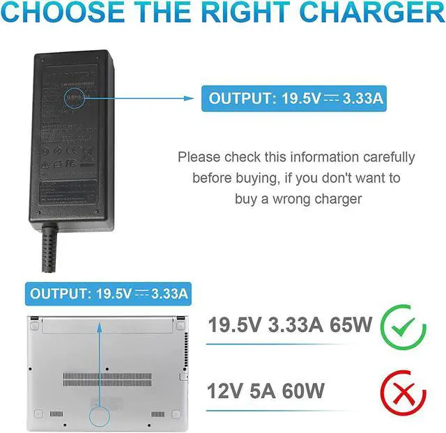 Alt view image 7 of 7 - AC Adapter for HP TPN-C126 741727-001 740015-002 HSTNN-CA40 7400015-001 740015-003 Power Cord