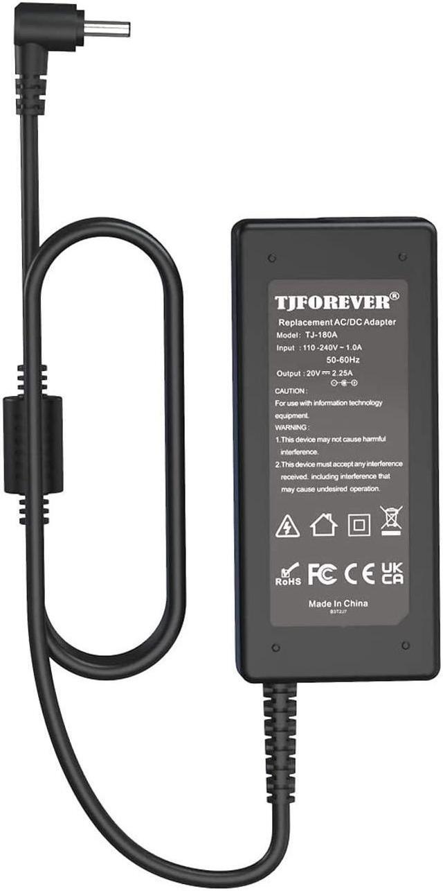 Alt view image 4 of 7 - TJFOREVER 20V 2.25A 45W Laptop Charger for Lenovo Ideapad S145 S540 S340 C340 S740 110s 120s 310 320 320s 510 510s 710s 720s Yoga 710 11 14 15 Power Adapter(4.0x1.7mm)