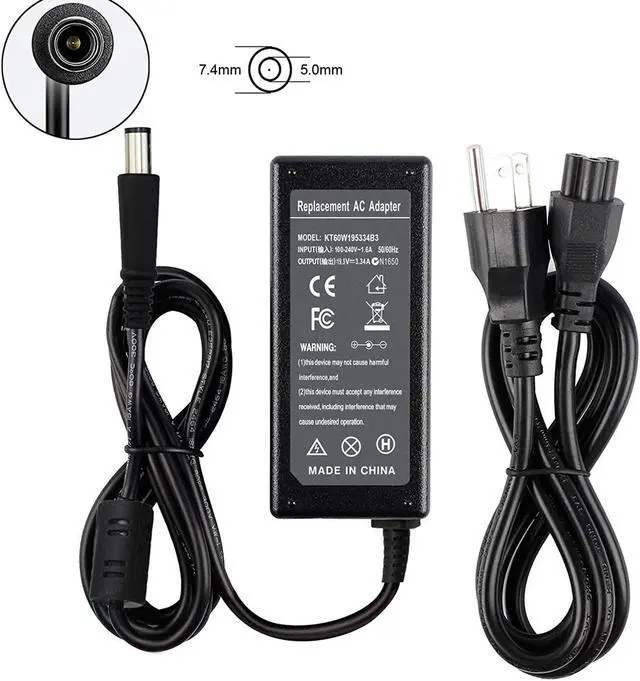 Alt view image 3 of 7 - BE?Sell 19.5V 3.34A 65Wh AC Adapter Charger PA-12 Family for Dell Inspiron 11z-1121 14 3420 15 1521 1525 3520 3521 3531 3542 3537 15R 5520 5521 7520 N5010 N5110 Latitude d600 d800 P/N:310-4408 9T215