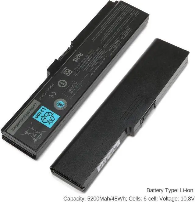 Alt view image 4 of 6 - Replacement 10.8V 48Wh PA3817U-1BRS Battery for Toshiba Satellite L655 L755 L775 L775D L745 L675 L675D A665 C655 C675 P745 P755 M645-S4070 L745-S4210 L775D-S7340 Laptop
