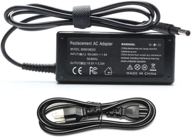Main image of 19.5V 3.33A 65W AC Laptop Charger Supply for HP Pavilion Touchsmart Sleekbook 14 15 15-b142dx 14-b120dx 15-b129wm 14-b010us Battery Power Cord
