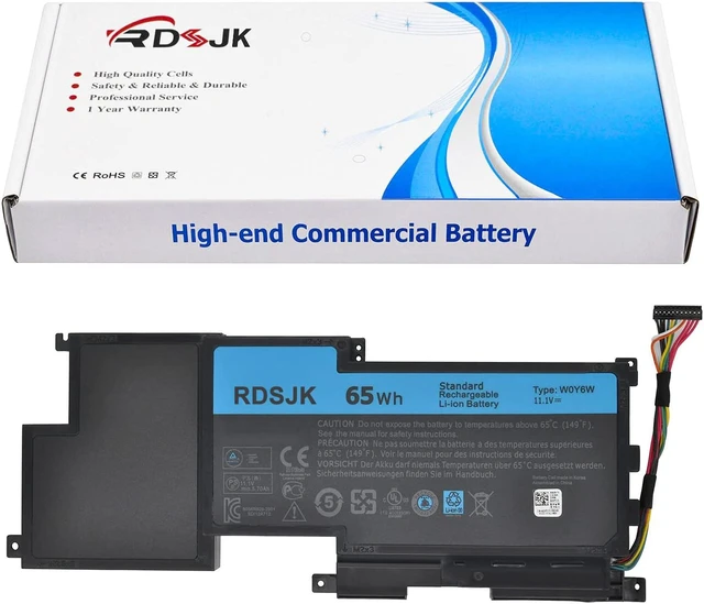 Main image of W0Y6W Laptop Battery for Dell XPS 15 L521X XPS 15-L521X XPS15-3828 Series WOY6W 3NPC0 03NPC0 CN-03NPC0 9F233 09F233 9F2JJ 09F2JJ T1G6P 11.1V 65Wh