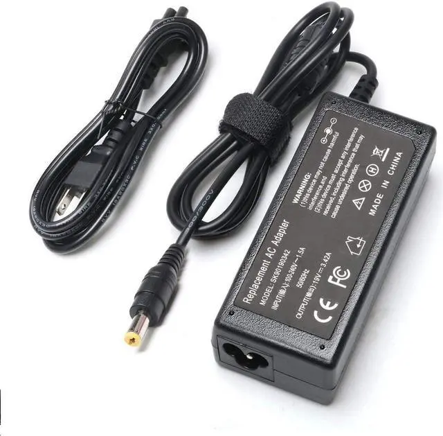 Main image of 19V 3.42A 65W AC Adapter Laptop Charger for Acer-Aspire E15 E5 N15Q1 ES1 E1 ES1-S12 E1-571 E1-510P E1-521 E3-111 E5-511P E5-521 5733 5517 5349 5750 5742 PA-1650-86 5742 5750 Power Supply Cord