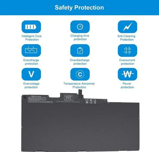 Alt view image 5 of 7 - Bovekeey CS03 CS03XL Laptop Battery Compatible with HP EliteBook 840 G3 848 G3 850 G3 755 G3 745 G3 EliteBook 840 G4 848 G4 850 G4 755 G4 745 G4 ZBook 15u G3 Series 800231-1C1 800513-001 CS03046XL