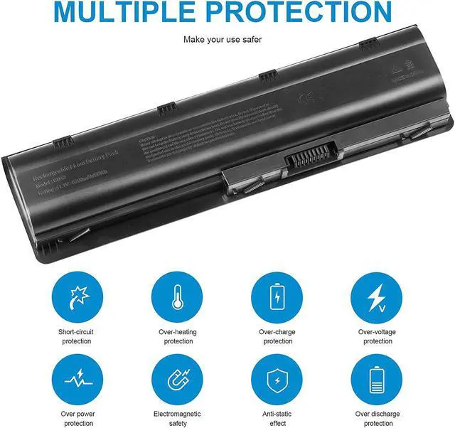 Alt view image 5 of 7 - ASUNCELL MU06 MU09 New Laptop Battery for HP 593553-001 593554-001 636631-001 Pavilion G6 G7 G62 G72 G4 Presario CQ32 CQ42 CQ43 CQ56 CQ62 CQ72 HSTNN-LB0W HSTNN-UB0W HSTNN-LB0W