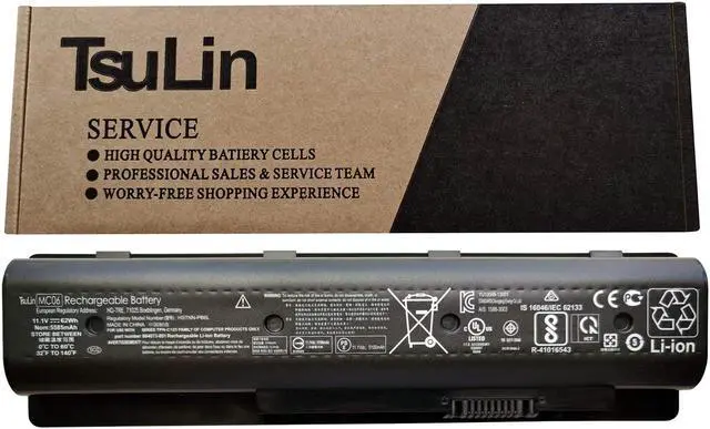 Main image of TsuLin MC06 Laptop Battery Replacement for HP Envy M7-N109DX 17-N078CA 17T-N000 17-n001TX Series Notebook HSTNN-PB6L MC04 HSTNN-PB6R 807231-001 805095-001 11.1V 62Wh 5585mAh