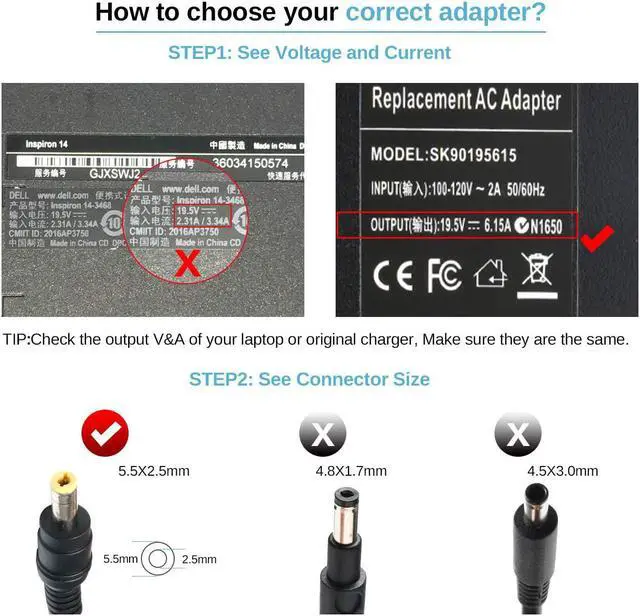 Alt view image 2 of 7 - Ursulan 19.5V 7.7A 150W AC Adapter for Asus ADP-150NB G51JX-3D G51Jx-a1 G51Vx-rx05 G53 G53S G53Sx G53SW G71G G71GX G71V G72GX G73 G73J G74SX Laptop Charger Power Supply Cord