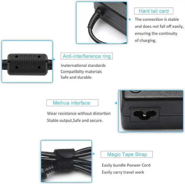 Alt view image 6 of 7 - Ursulan 19.5V 7.7A 150W AC Adapter for Asus ADP-150NB G51JX-3D G51Jx-a1 G51Vx-rx05 G53 G53S G53Sx G53SW G71G G71GX G71V G72GX G73 G73J G74SX Laptop Charger Power Supply Cord