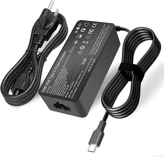 Main image of DONGNI 45W 65W USB-C Laptop Charger for Lenovo ThinkPad E580 E585 T490S T580 T590 P51s P52s Yoga 910 920 C630 C930 C940 Chromebook 100e 300e 500e, HP Asus Samsung Acer Dell XPS Type C Notebook