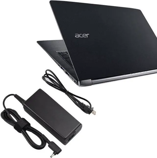 Alt view image 2 of 5 - 45W AC Charger Fit for Acer-Chromebook-CB3 CB5 11 13 14 15 R11 C730 C731 C735 C810 C738T CB3-431 CB3-531 CB3-111 CB3-131 CB5-311 Laptop Power-Supply-Cord