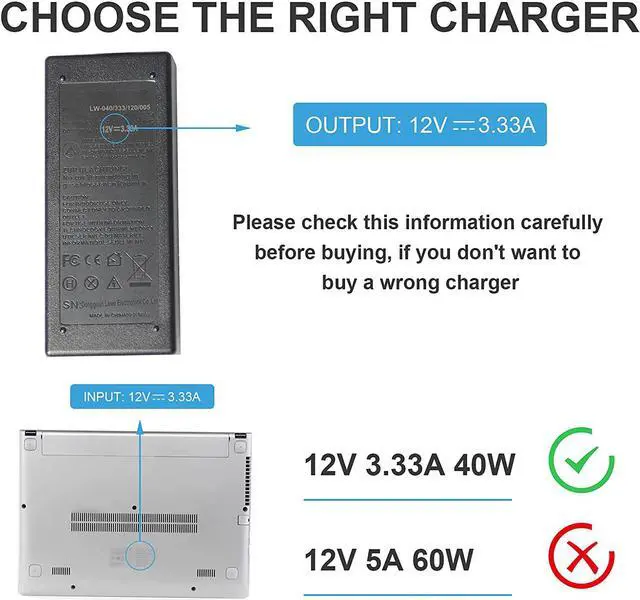 Alt view image 6 of 7 - AC DC Adapter for Samsung Chromebook 3/2 / 1 11.6" Series Chromebook Xe303c12, XE303C12-A01, Xe500c12 503c Xe503c12 Xe503c32 Xe500c13 AA-PA3N40W AD-4012NHF A12-040N1A Google Chrome OS Charger