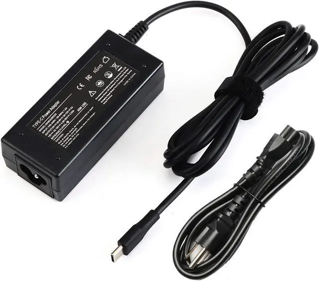 Main image of 45W Type C Charger for HP Chromebook X360 14 G5 11 G8 G7 G6 EE 14-ca061dx 14-ca060nr 14-ca020nr 14-ca021nr 14b-ca0013dx 14-ca030nr USB C Laptop Power Supply Cord