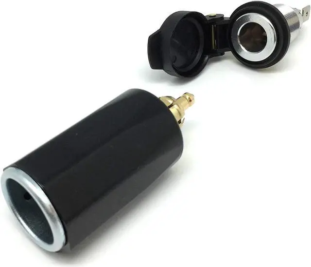 Alt view image 2 of 4 - Cliff Top Din Cigarette Lighter Adapter, Compatible with BMW, Ducati, and Triumph Motorcycles