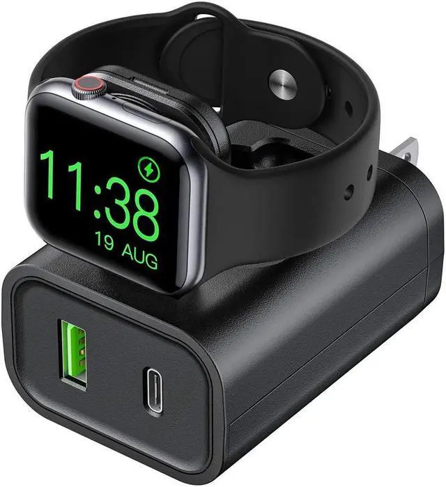 Main image of Fast Charger, 24W USB C Charger for iPhone 13/12/Mini/12 Pro Max, Wall Charger with Foldable Apple Watch Wireless Charger, PD Charger for iPhone, AirPods