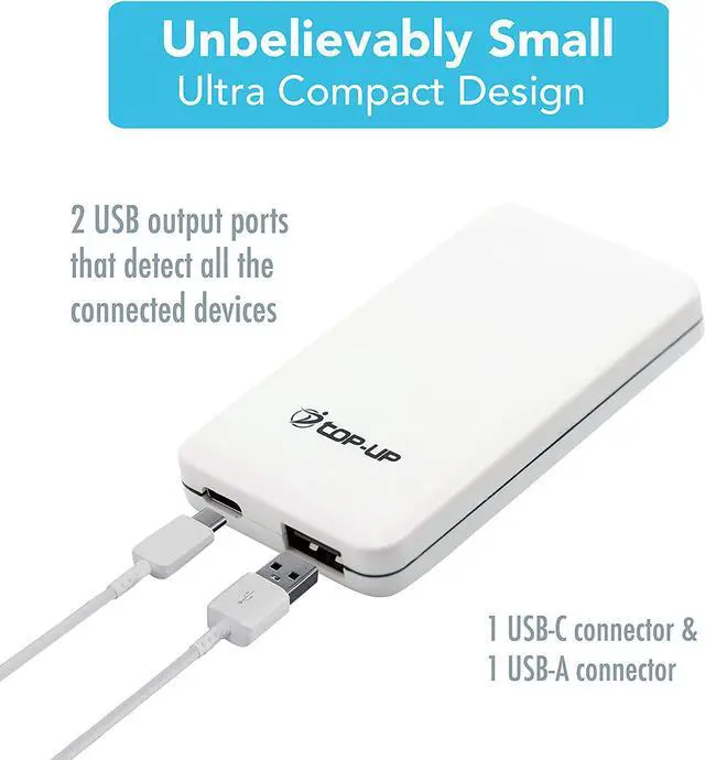 Alt view image 3 of 7 - Slim USB C Wall Charger, Fast & Flat USB Wall Plug, 18W Dual Port Flat Wall Charger Block for Your USB A & USB C Devices, iPhone 15 14 13 12 Pro Max, AirPods, Samsung Galaxy, Pixel, LG and More