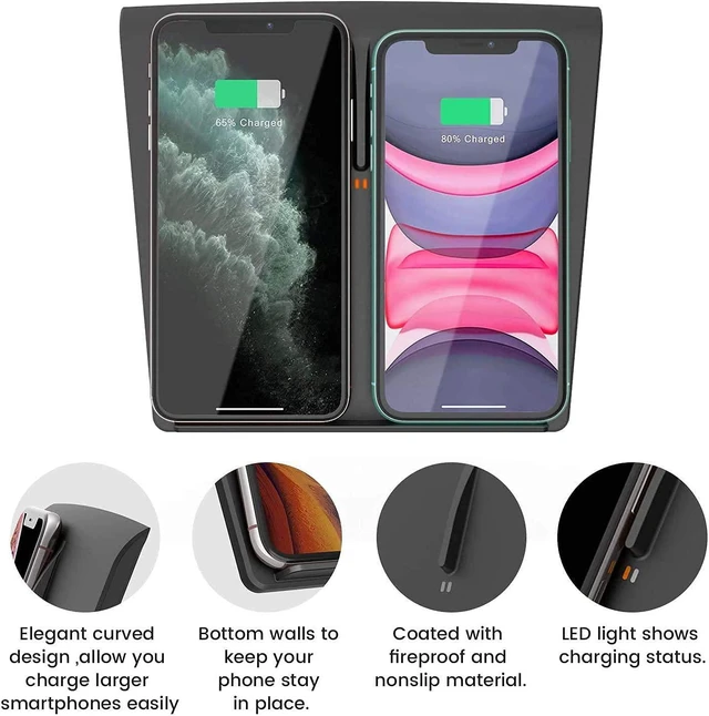 Alt view image 7 of 7 - Wireless Charger for Tesla Model 3 2020 Version (2017-2020)