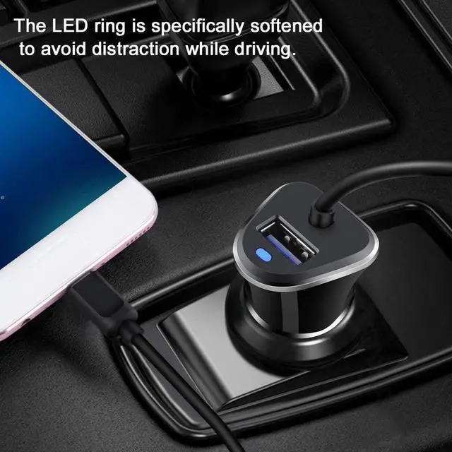 Alt view image 6 of 7 - 3.4A Car Charger Adapter for Samsung Galaxy Z Flip 7/Z Fold 7/S25 Edge/S24 Ultra/S23/S22/S21 5G/S20/S9/S8,Google Pixel 9 Pro Fold/8Pro/8a/8/7/7a/6a/6/5/4,USB C Car Plug with 3ft Type C Charger Cable