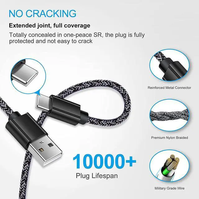 Alt view image 7 of 7 - USB C Fast Car Charger for Samsung Galaxy S25 S24 S23 S22 S21 S20 Z Flip 6 5 4/Z Fold 6 5 4 A16 A25 A35 A15 A54 A14 A53 A03S A13 A23,Quick Charge 3.0 Rapid Car Adapter+6ft Type C Fast Charging Cable