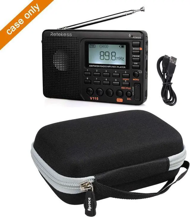 Alt view image 4 of 6 - Aproca Hard Storage Travel Case for Retekess V115 Portable AM FM Radio