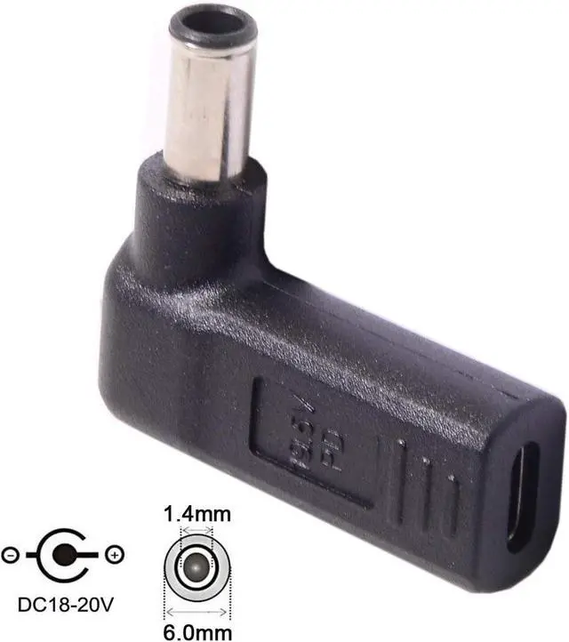 Alt view image 6 of 7 - USB 3.1 Type C USB-C Input to 65W PD Emulator Trigger 90 Degree Angled Adapter (6.0x4.4mm)