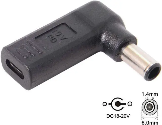 Alt view image 3 of 7 - USB 3.1 Type C USB-C Input to 65W PD Emulator Trigger 90 Degree Angled Adapter (6.0x4.4mm)