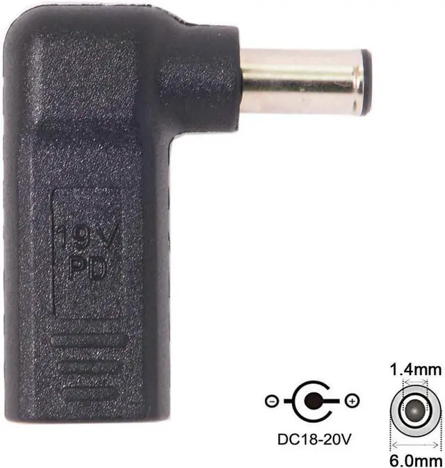 Alt view image 5 of 7 - USB 3.1 Type C USB-C Input to 65W PD Emulator Trigger 90 Degree Angled Adapter (6.0x4.4mm)
