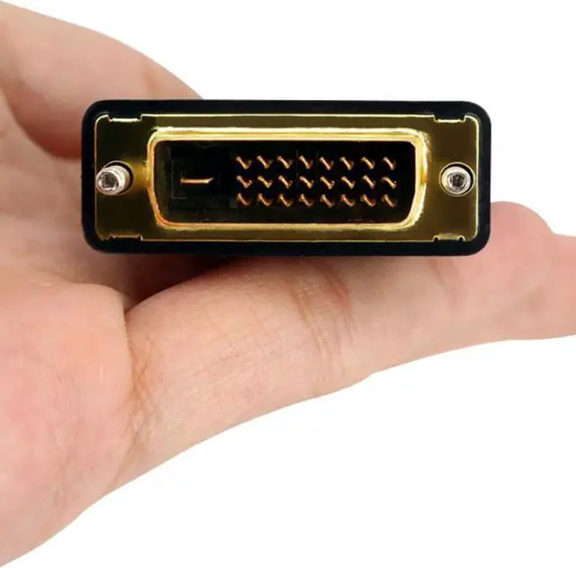 Alt view image 3 of 5 - Bi-Directional HDMI Female to DVI-D(24+1) Male Adapter 1080P DVI to HDMI Conveter (1 Black)