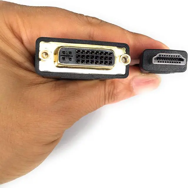 Alt view image 4 of 5 - HDMI to DVI Cable Bi-Directional HDMI Male to DVI-D(24+1) Female Adapter 4k DVI to HDMI Conveter (1 Pack DVI-D)