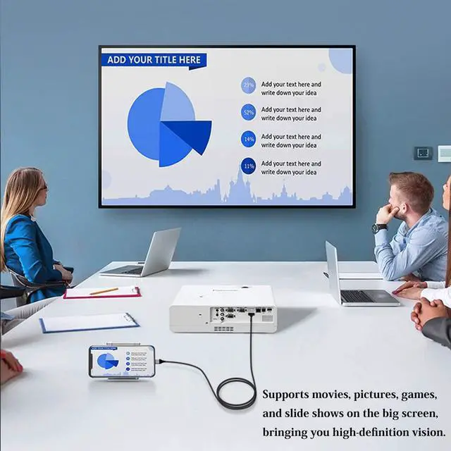 Alt view image 4 of 7 - MFi Certified Lightning to HDMI Adapter for Phone to TV Compatible with iPhone iPad Sync Screen Connector Directly Connect on HDTV/Monitor/Projector NO Need Power Supply Support IOS11.0
