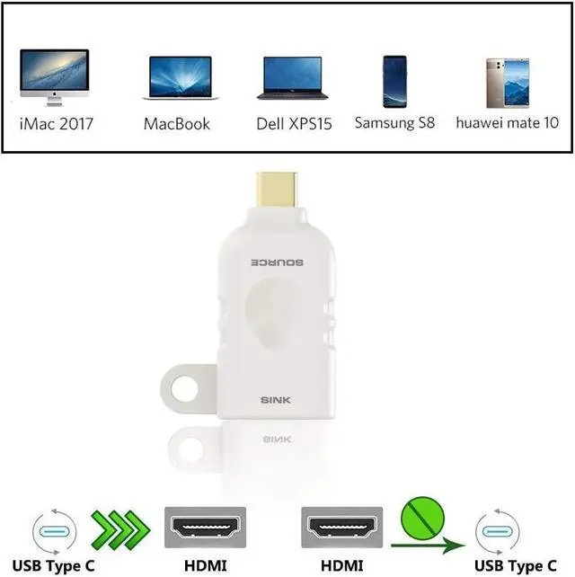 Alt view image 4 of 7 - Universal HDMI Adapter Ring Kit with Security Loop-4K USB C Displayport Mini DP Mini HDMI to HDMI Office Video Converter. Four Adapters with Key Security Loop.Universal HDMI Adapter Kit HDMI Ring